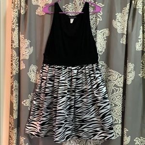 Zebra Print Tank Dress
